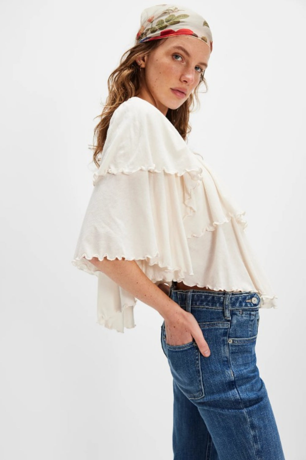 FREE PEOPLE ROSE PARTY TEE