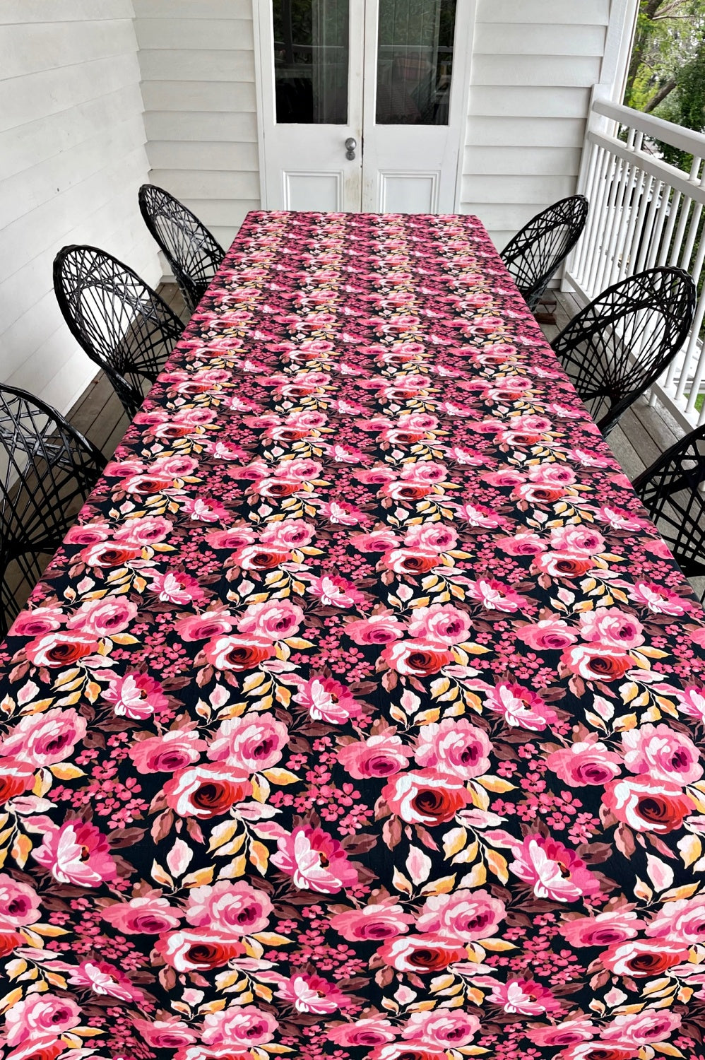 ROSELLE ROSES + CHINTZ TABLECLOTH 3.4M