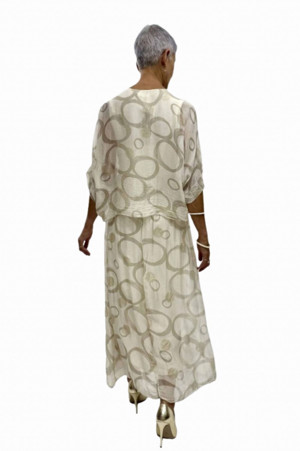 LA STRADA ROSETTA SILK DRESS