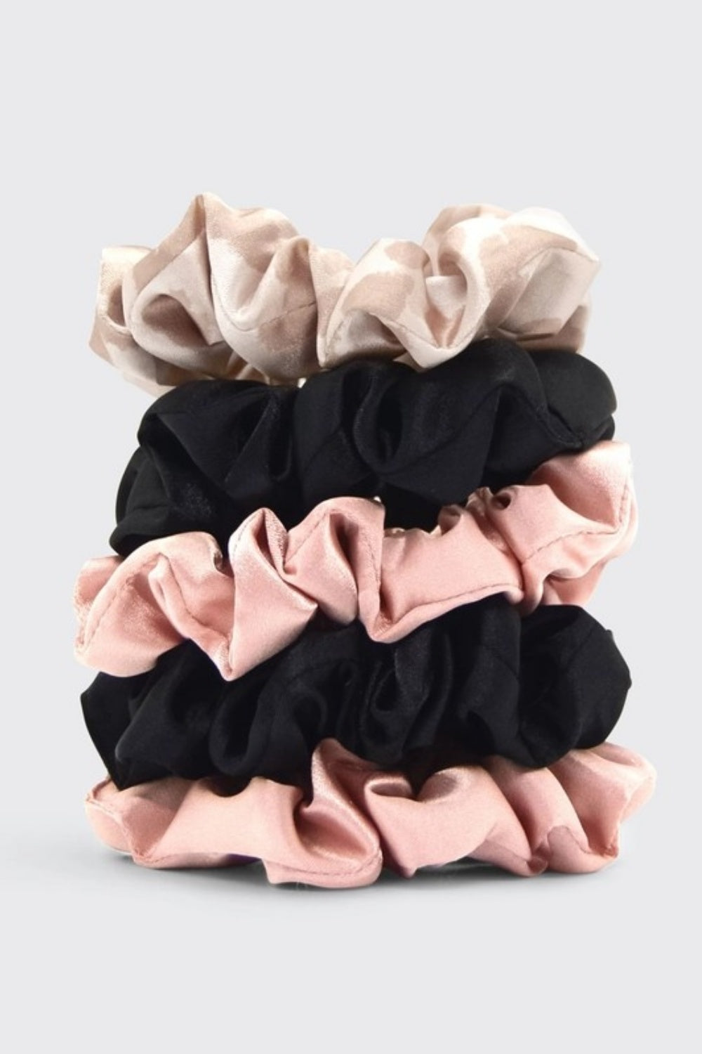 KITSCH SATIN SCRUNCHIES SET OF 5