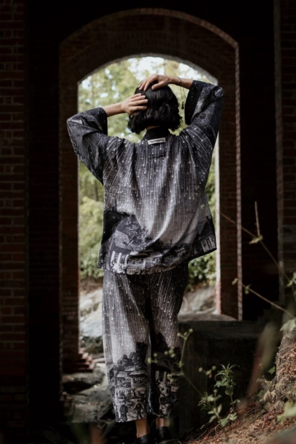 MARKET OF STARS STARGAZER BAMBOO CROPPED KIMONO