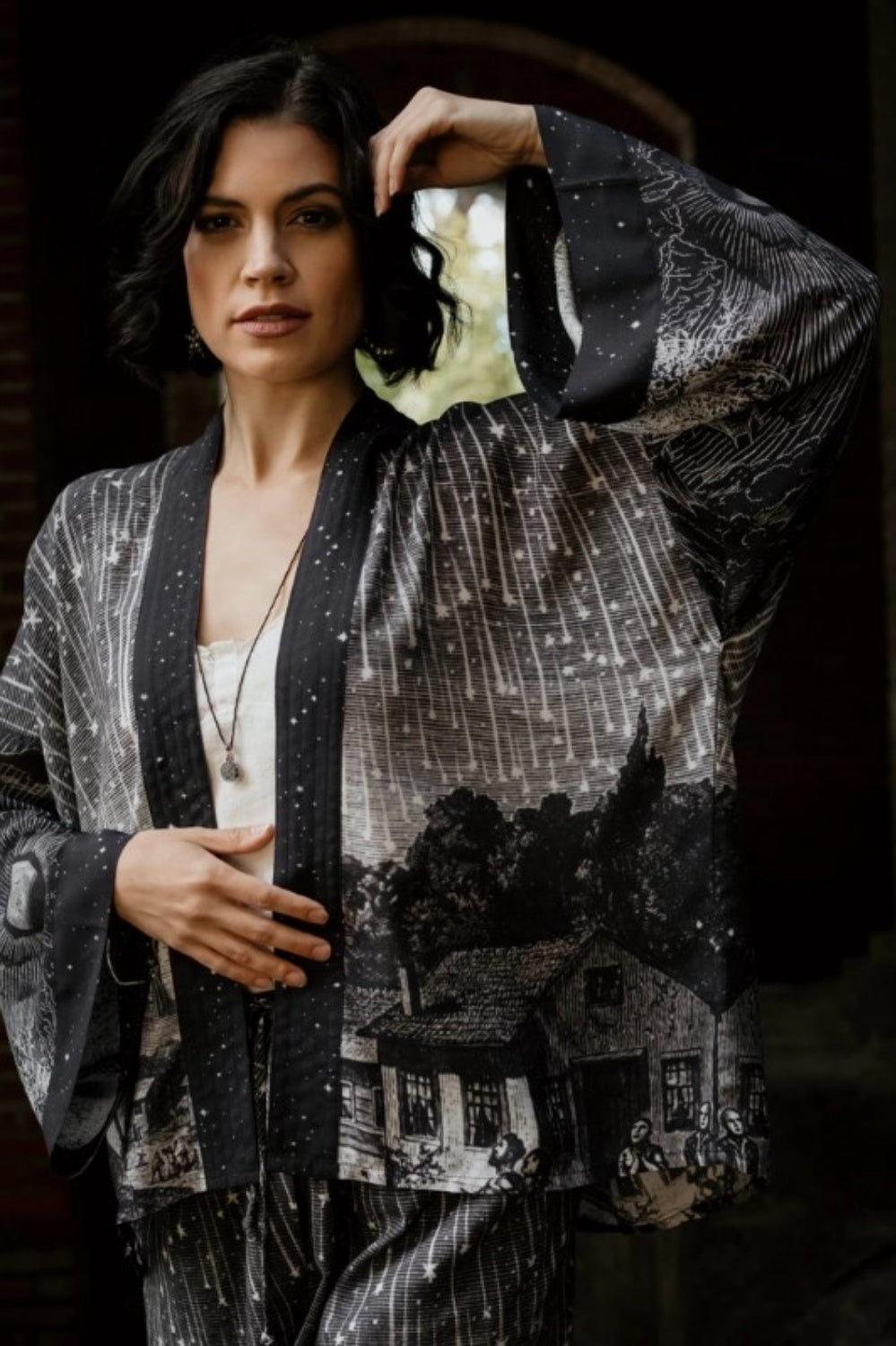 MARKET OF STARS STARGAZER BAMBOO CROPPED KIMONO