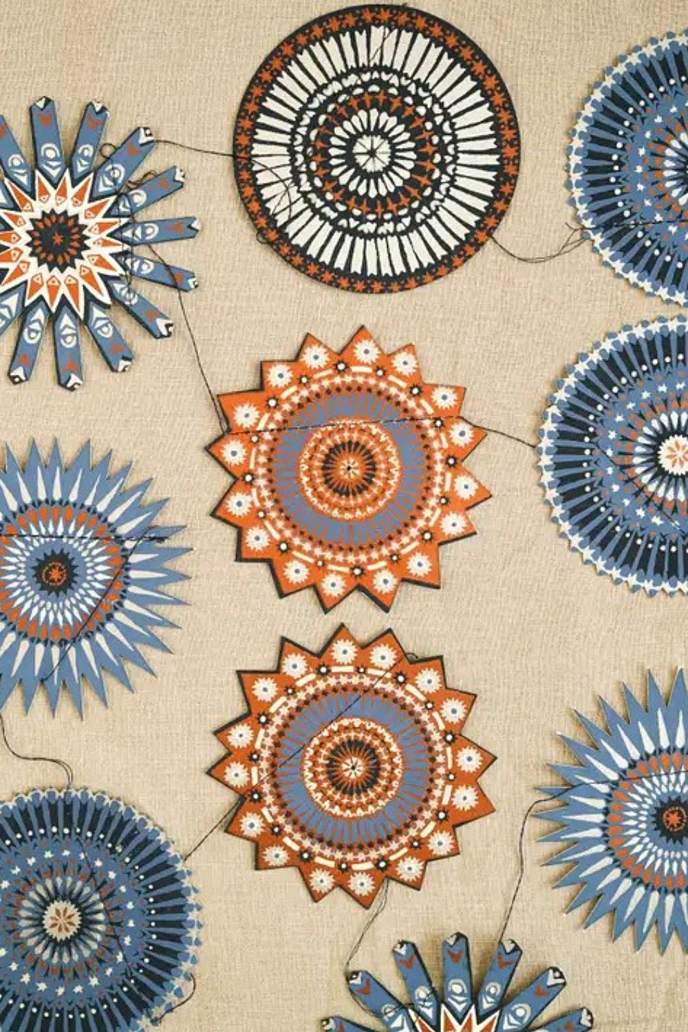 EAST END PRESS STARS SEWN GARLAND