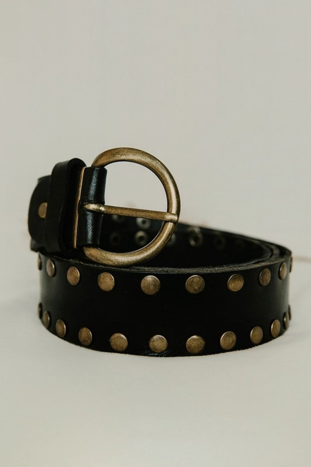ST CLAIR STUDDED BELT BLACK