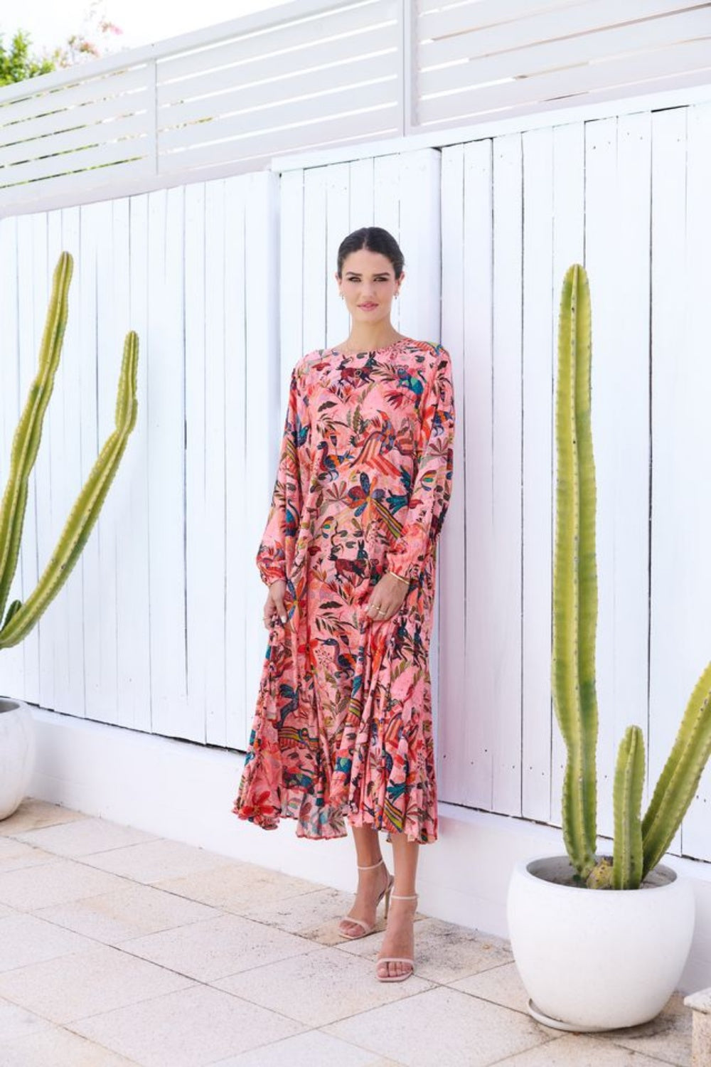 COLLECTIVO SUNSHINE GODET DRESS SPANISH RIO