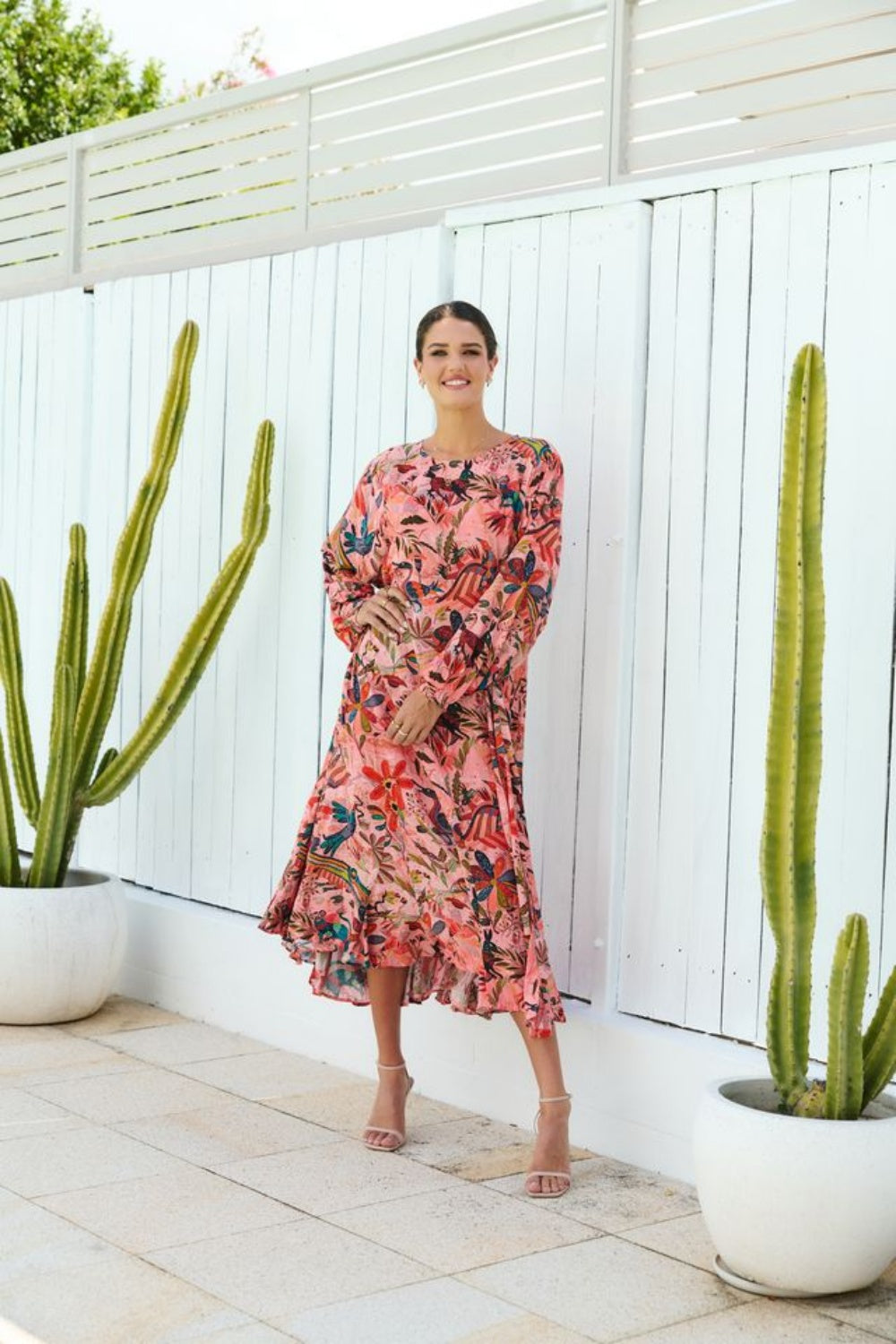 COLLECTIVO SUNSHINE GODET DRESS SPANISH RIO