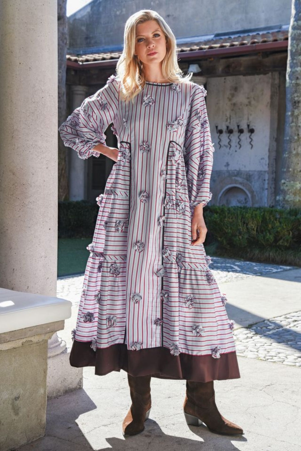 TRELISE COOPER TIERS FOR FEARS DRESS STRIPE-TACULAR