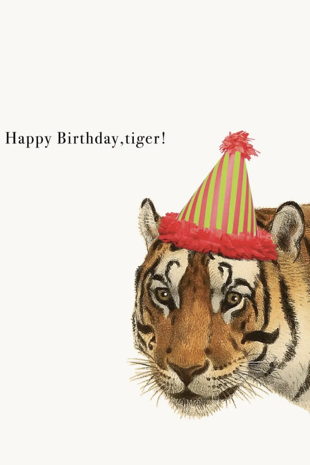 HAPPY BIRTHDAY TIGER CARD
