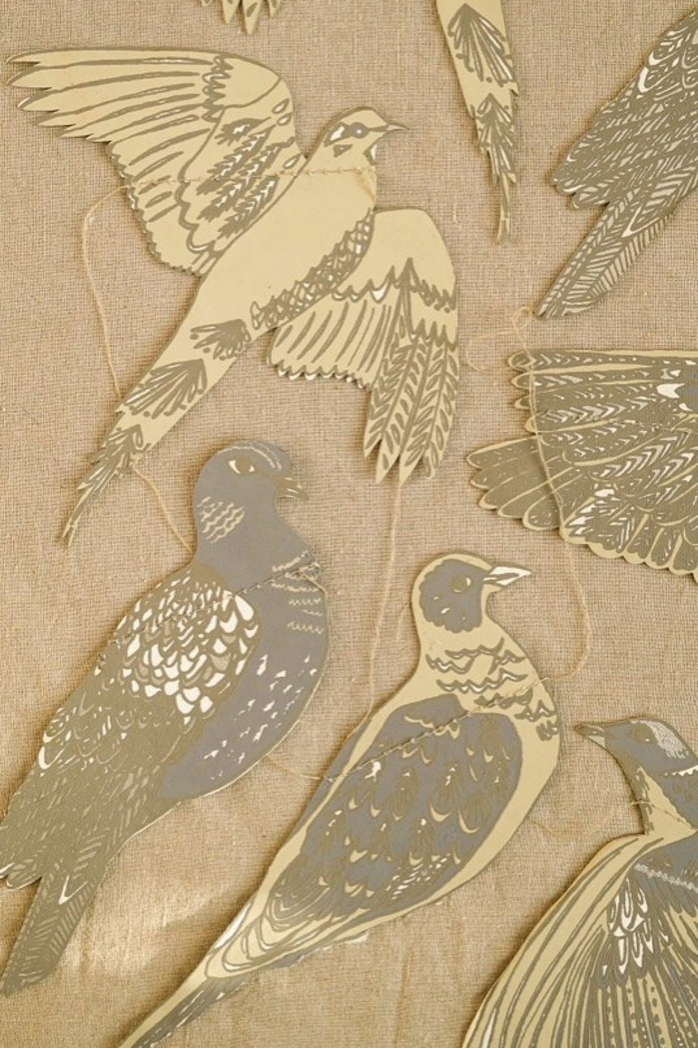 EAST END PRESS TURTLE DOVES SEWN GARLAND