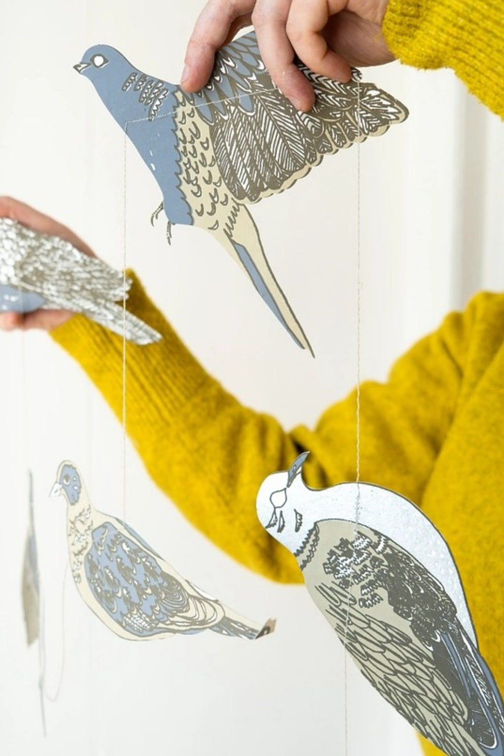 EAST END PRESS TURTLE DOVES SEWN GARLAND