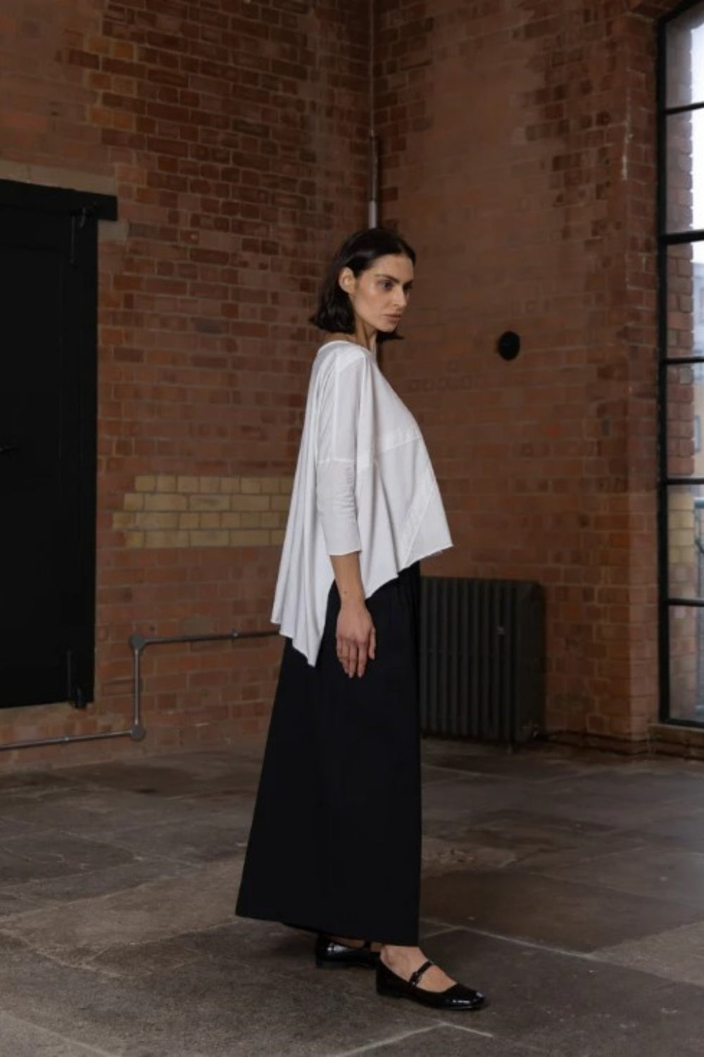 MEG BY DESIGN UNION TEE WHITE