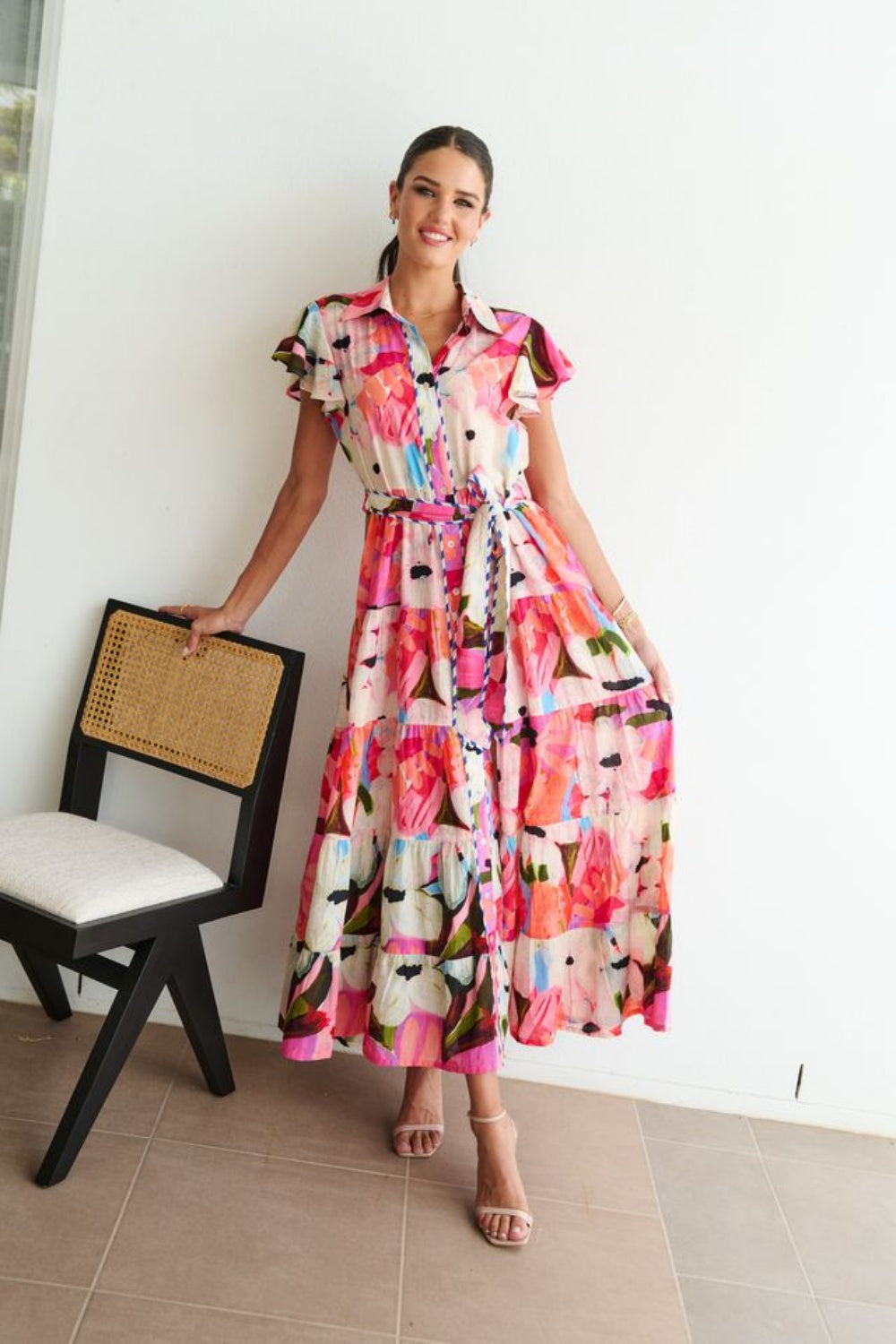 COLLECTIVO ZELDA DRESS SUMMER BLOSSOM