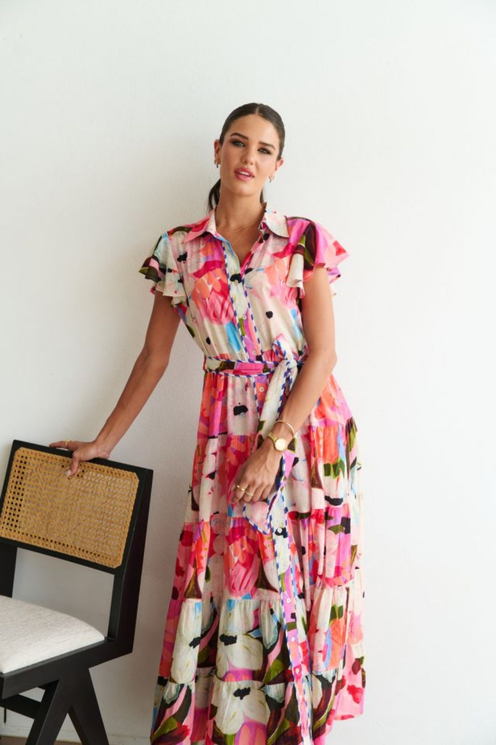 COLLECTIVO ZELDA DRESS SUMMER BLOSSOM