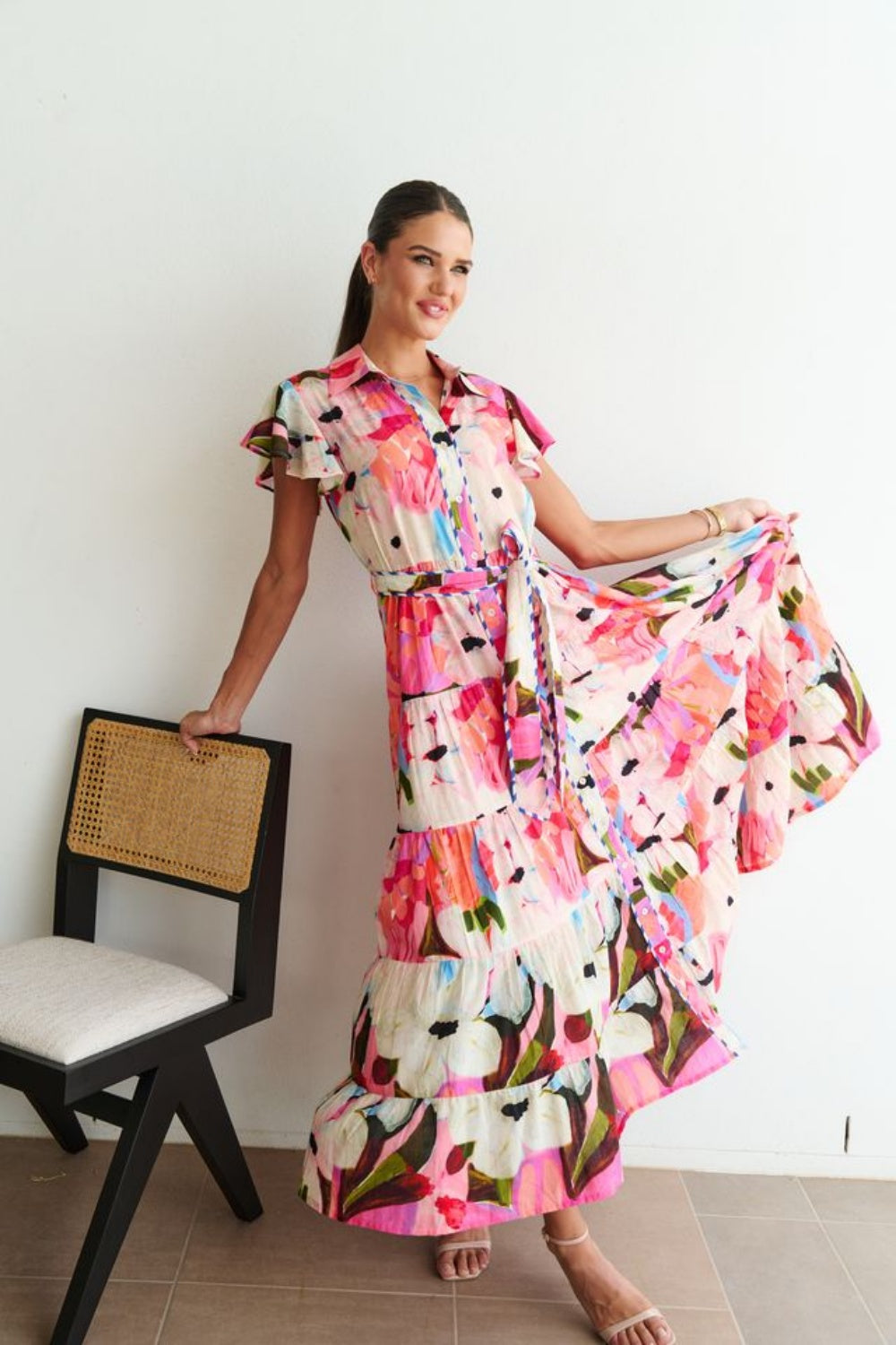 COLLECTIVO ZELDA DRESS SUMMER BLOSSOM