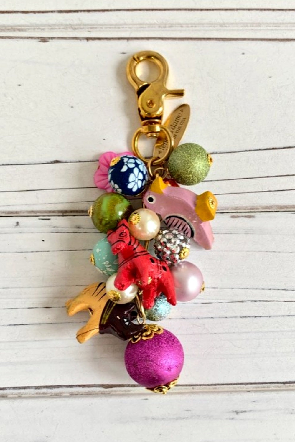 LENORA DAME ZOOLANDER KEYCHAIN BAG CHARM