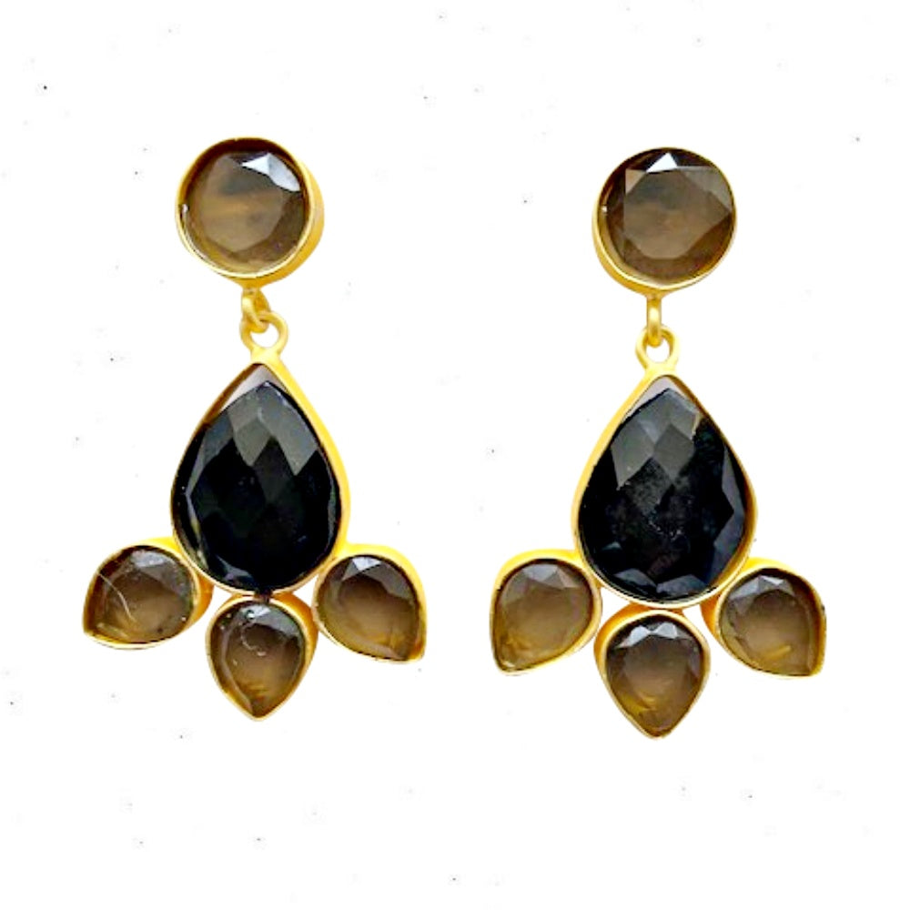 RASHIDA EARRINGS TOFFEE