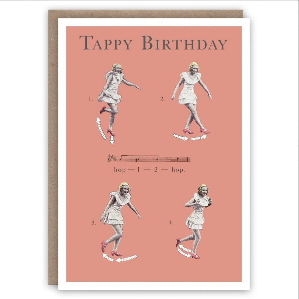 THE PATTERN BOOK TAPPY BIRTHDAY GREETING CARD