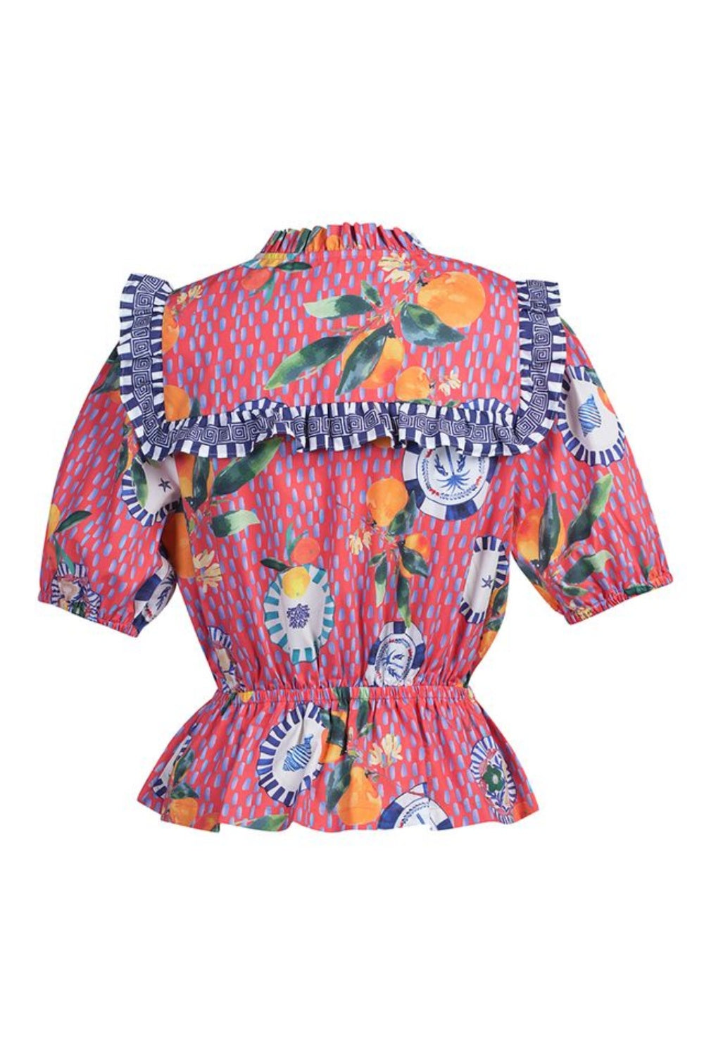 EMILY LOVELOCK FREYA LAVA RED TOP