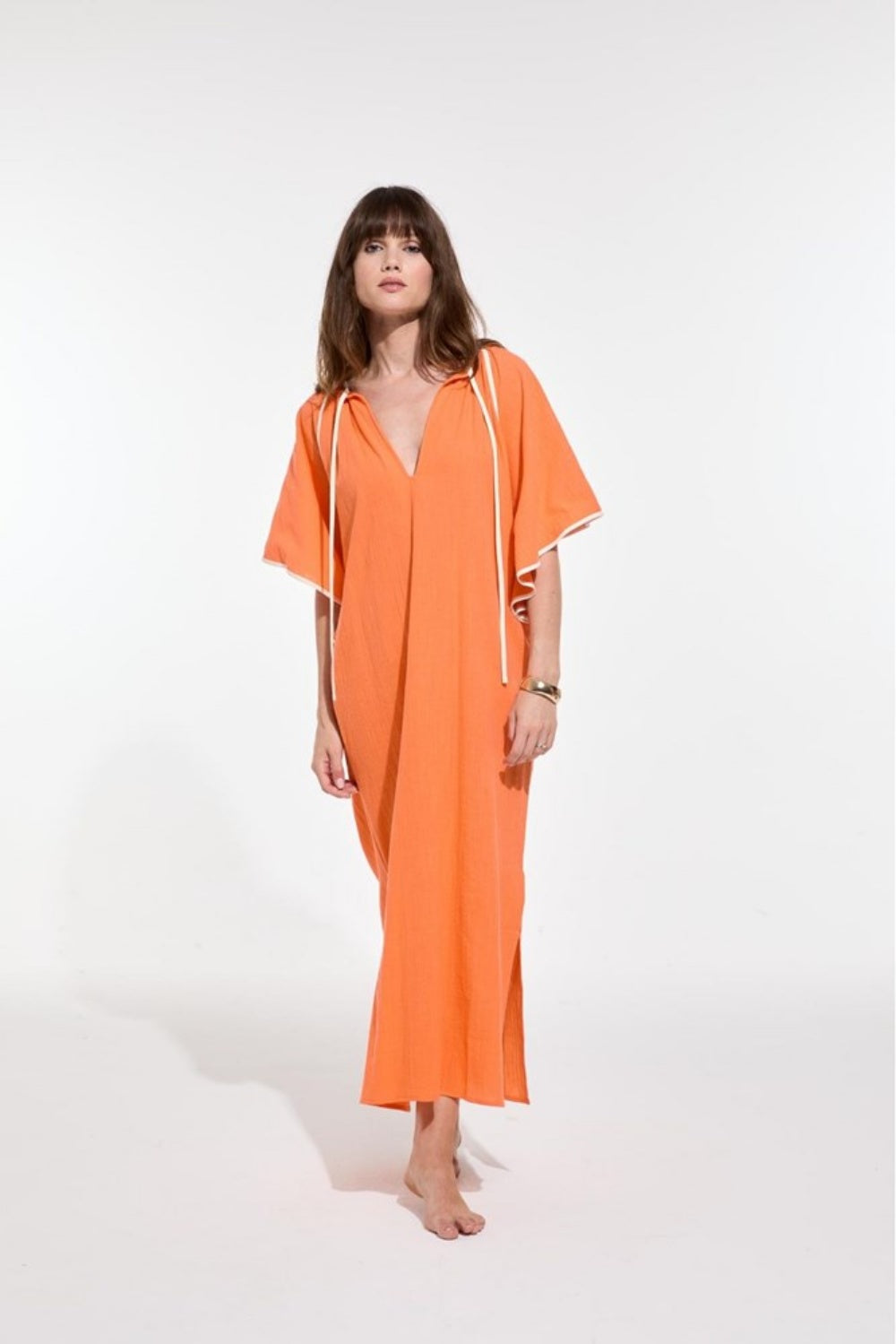 MA POESIE BETH DRESS ZEPHYR ORANGE
