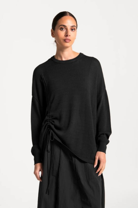 LOUNGE THE LABEL ALBERCA TUNIC BLACK