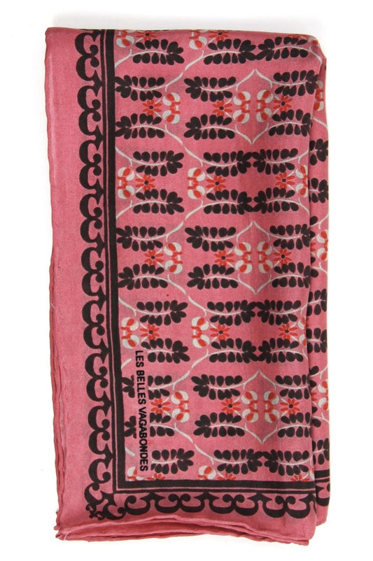 LES BELLES VAGABONDES MINI SCARF ALBERTINE ROSE