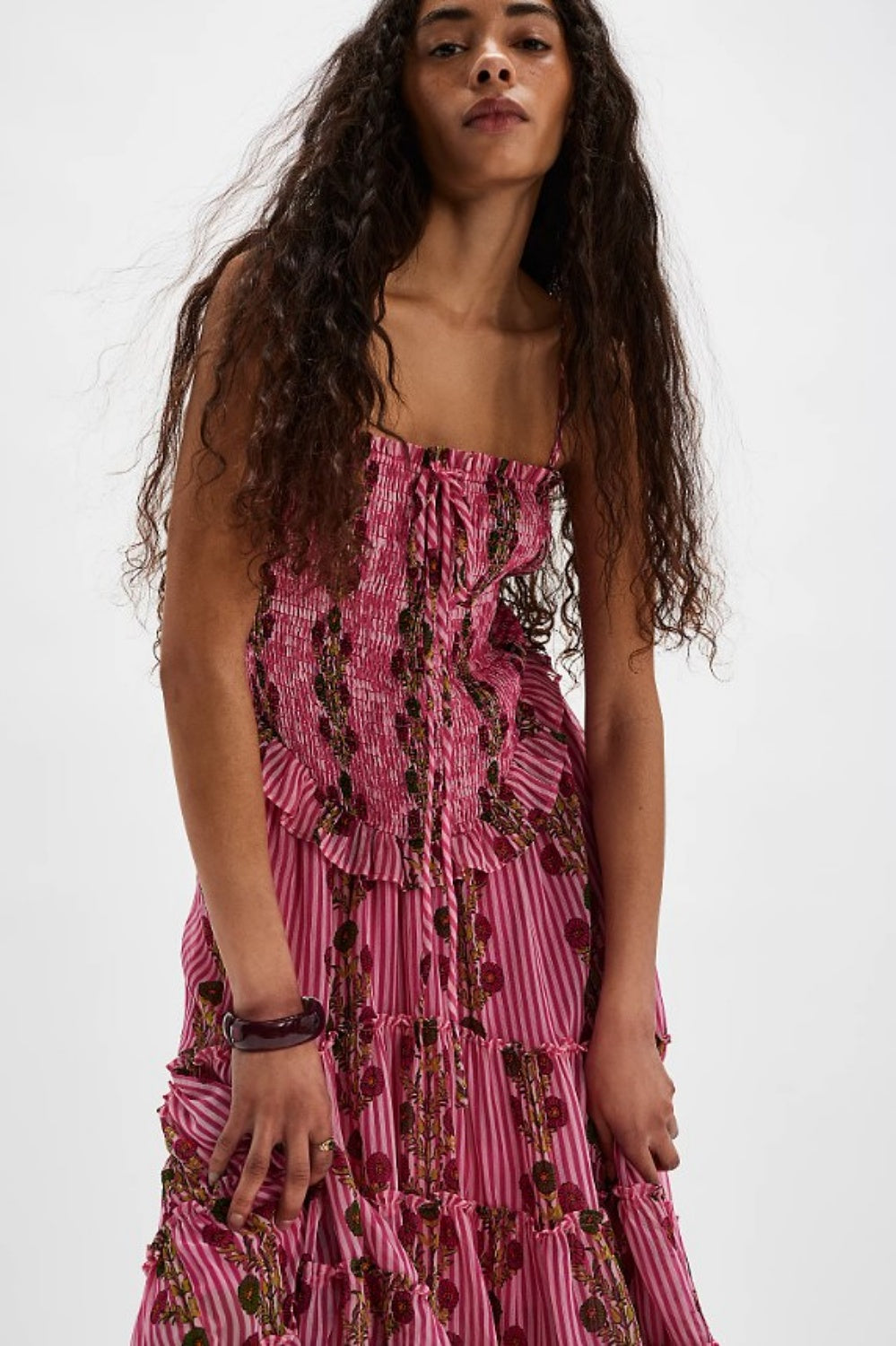 FREE PEOPLE ALEJANDRA MIDI DRESS