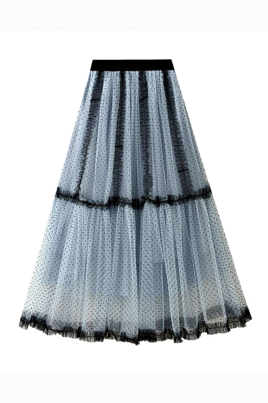 QUEENIE CAN CAN TULLE SKIRT BLUE