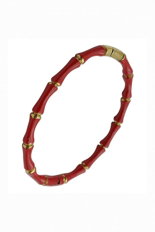 BAMBUCCI ENAMEL BANGLE RED