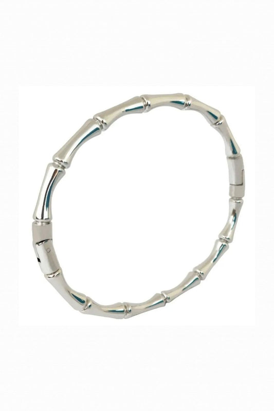 BAMBUCCI ENAMEL BANGLE SILVER