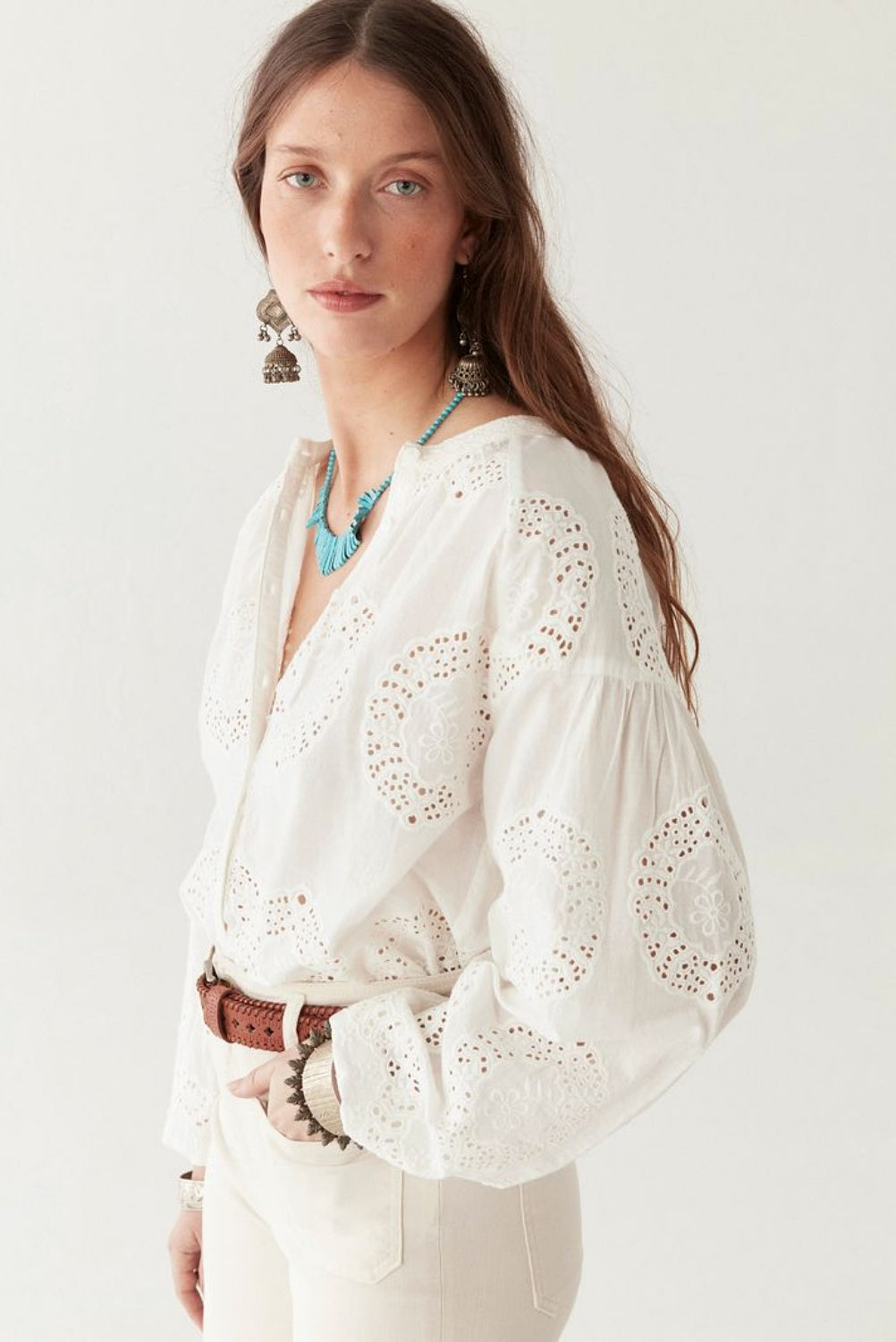 MAISON HOTEL MARGARET BLOUSE BATH ROSE