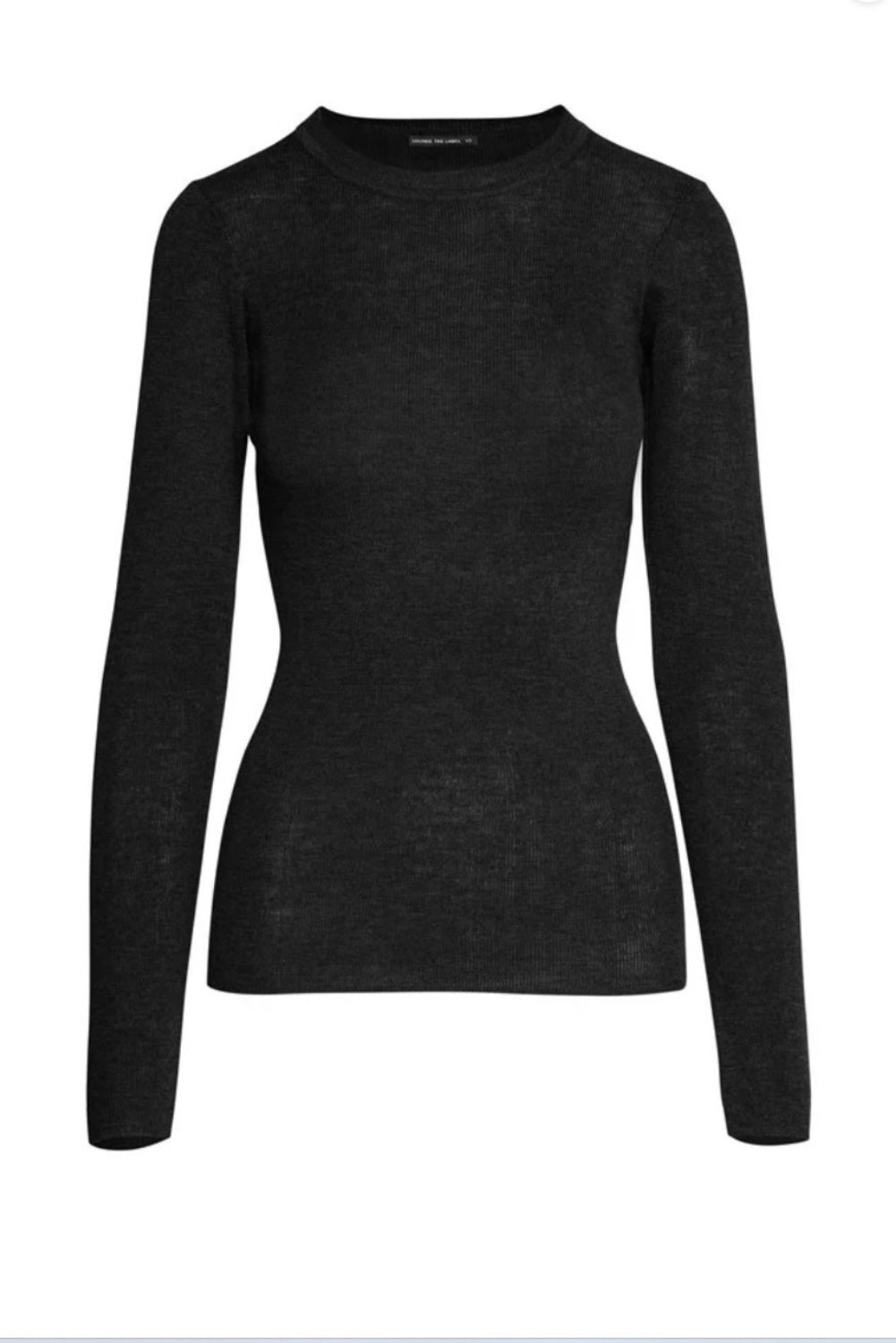 LOUNGE THE LABEL MERINO BLEND BERLIN TOP BLACK