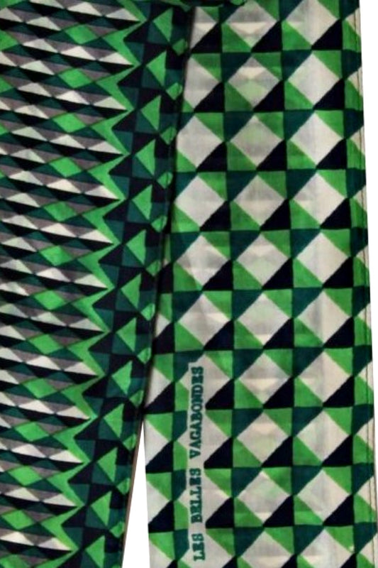 LES BELLES VAGABONDES BANDEAU SILK SCARF BERLINGOT VERT GREEN