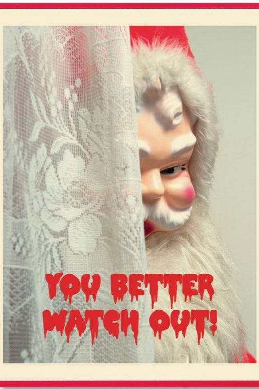 SMITTEN KITTEN BETTER WATCH OUT (BETTER NOT CRY) CHRISTMAS CARD