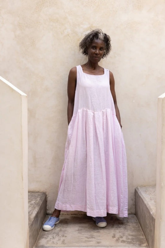 MEG BY DESIGN BINTI DRESS LINEN PINK