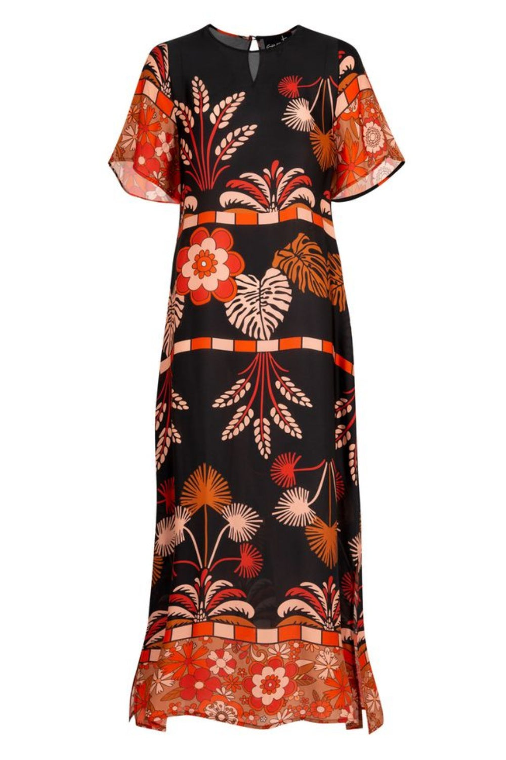 CURATE THE BOUNDLESS VISION DRESS LEAVES