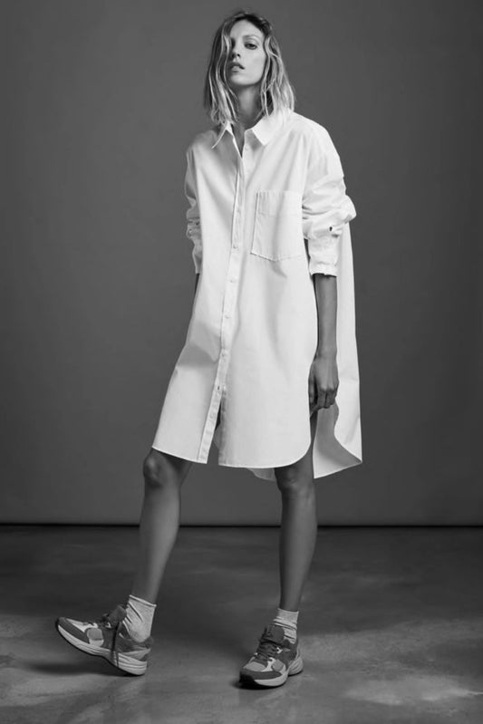 SIXTY DAYS BOYFRIEND OVERSIZED COTTON SHIRT WHITE