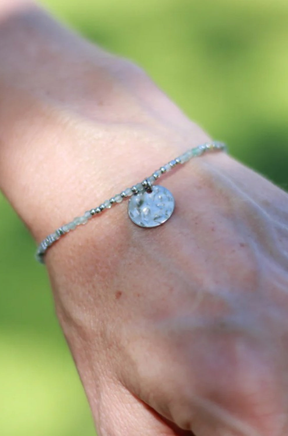 SUNDAY MOOD LITTLE COVE SILVER BRACELET PALE BLUE
