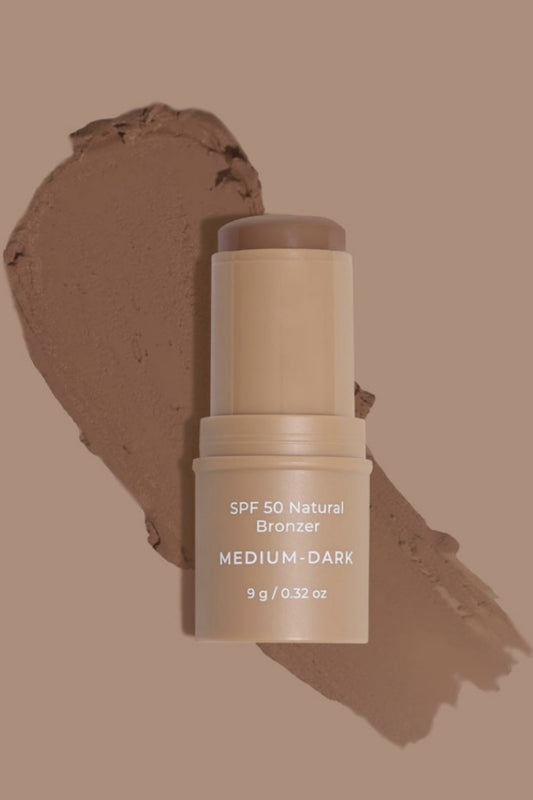 AVOCADO ZINC NATURAL BRONZER SPF50 MEDIUM DARK