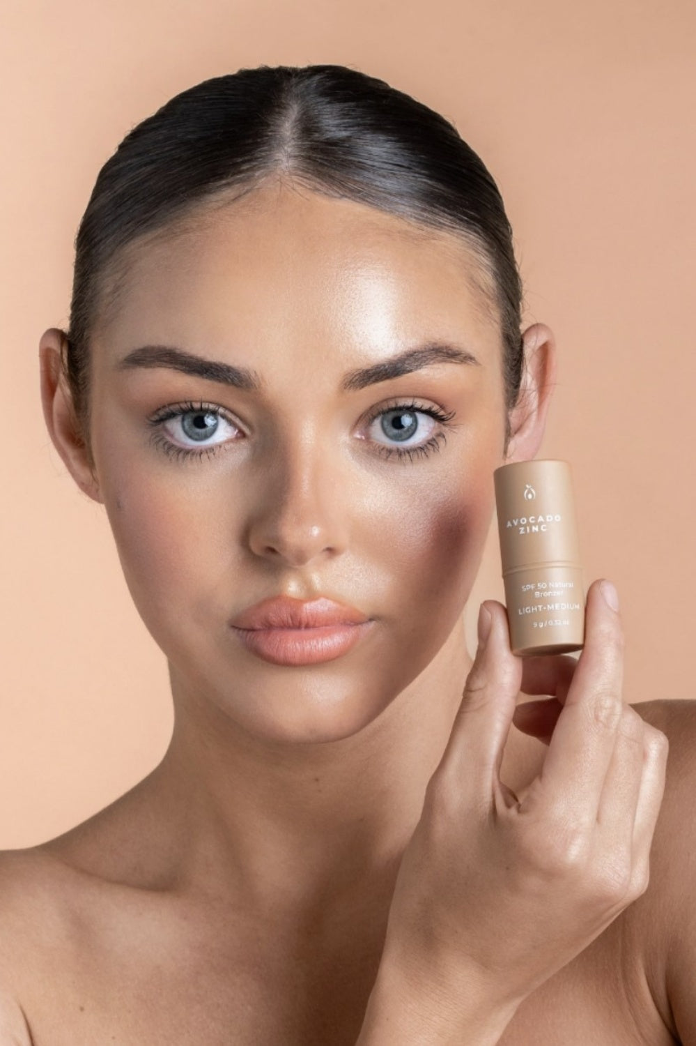 AVOCADO ZINC NATURAL BRONZER SPF50 MEDIUM DARK