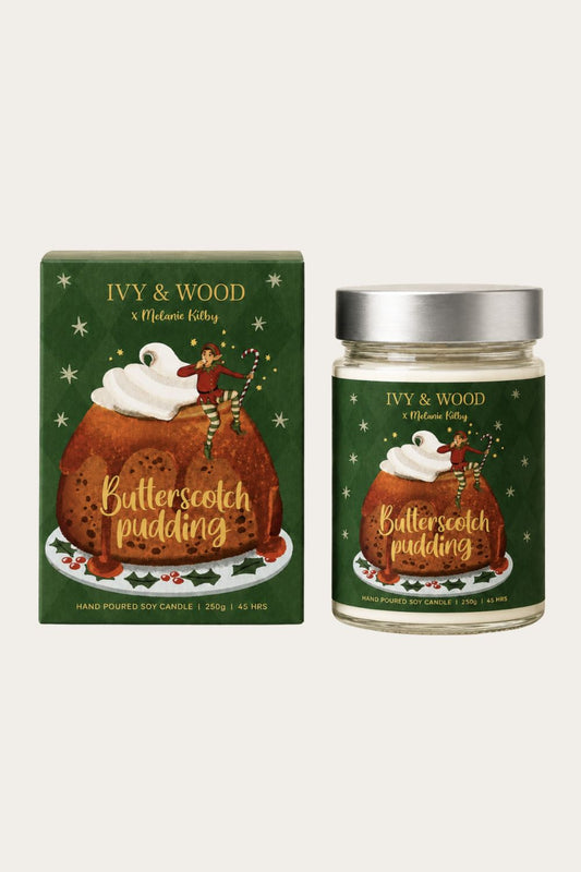 IVY + WOOD BUTTERSCOTCH PUDDING CANDLE