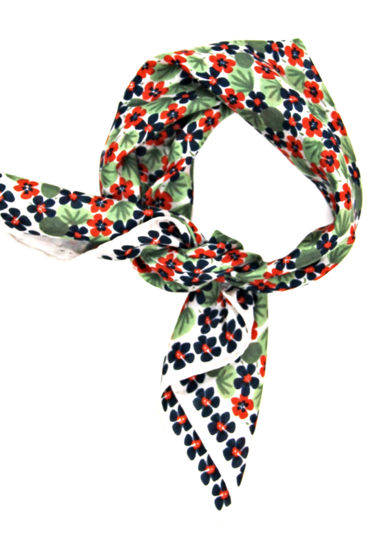 LES BELLES VAGABONDES CAPUCINE MINI SCARF MARINE