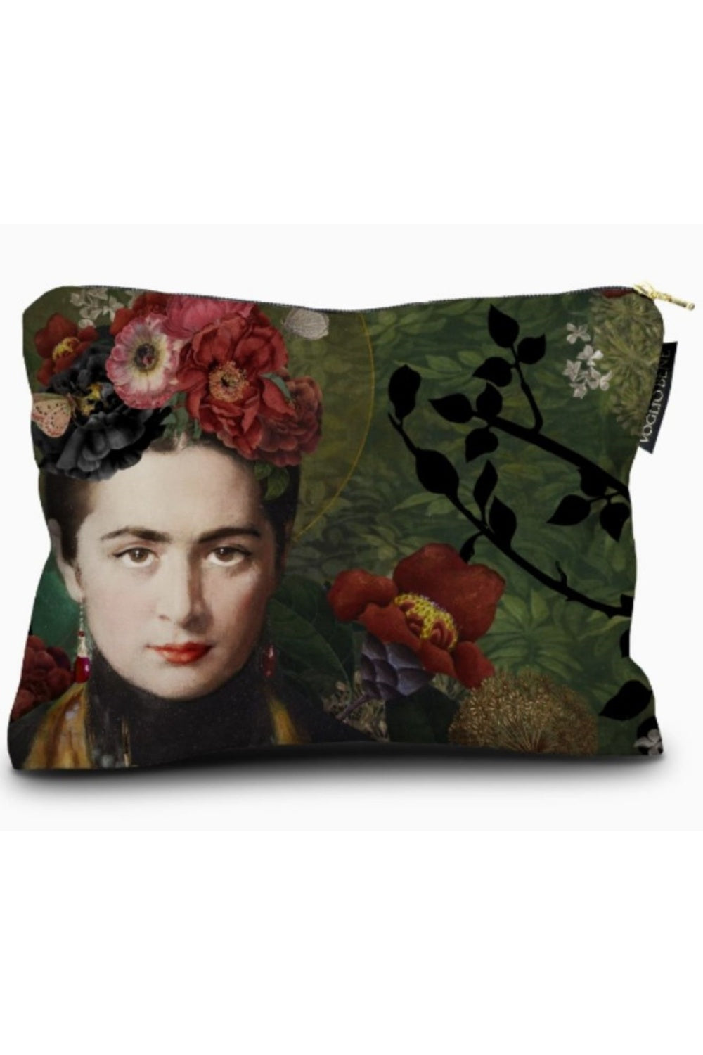 VOGLIO BENE CARMEN VELVET ZIP POUCH