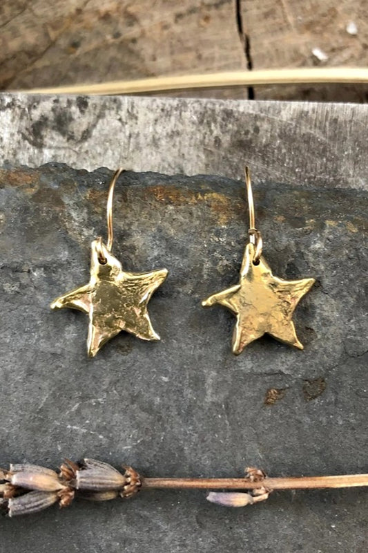 EMILIE SHAPIRO STAR CELESTIAL EARRINGS GOLD