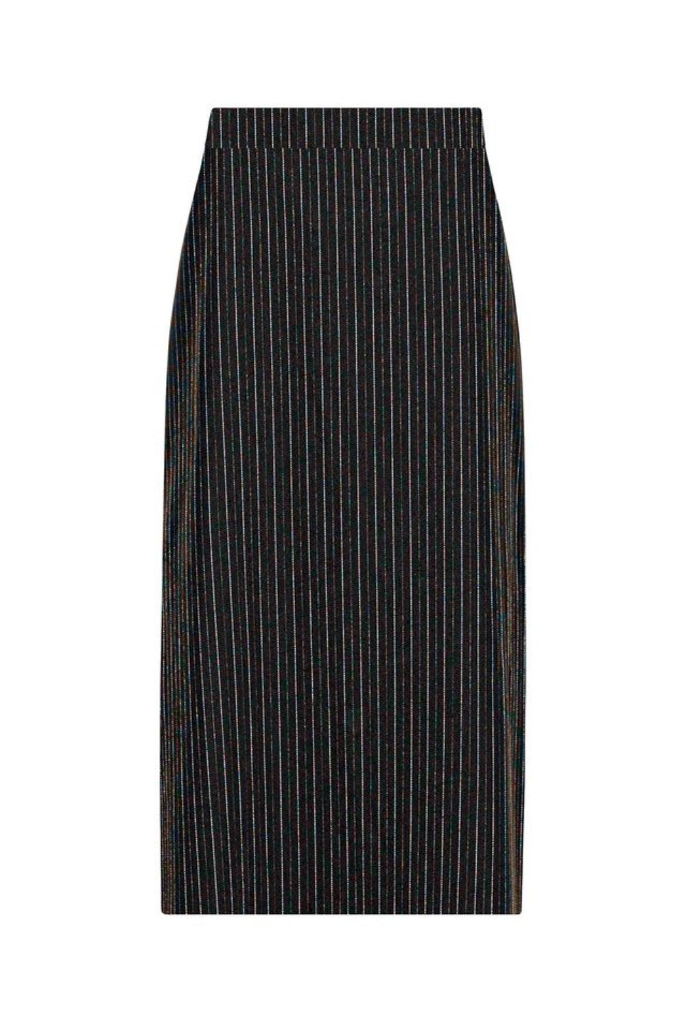 LOUNGE THE LABEL CHAMON SKIRT BLACK PINSTRIPE