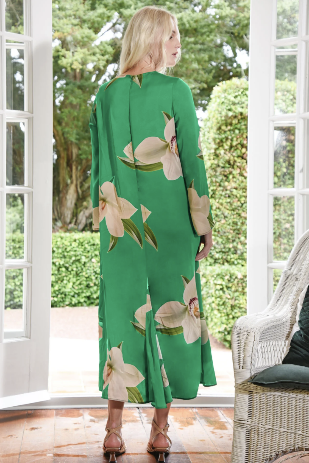 CURATE CHARGE IT TO MY ROOM DRESS GREEN ORCHID