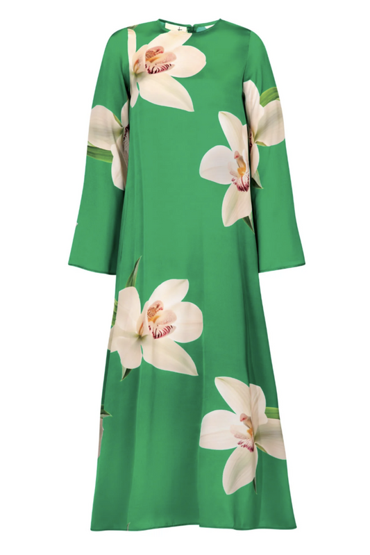 CURATE CHARGE IT TO MY ROOM DRESS GREEN ORCHID