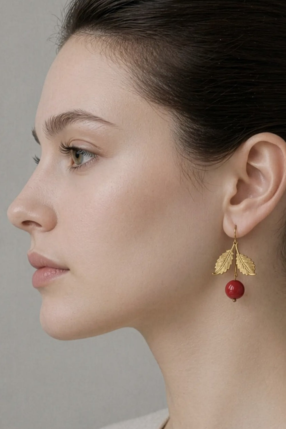 SILK PURSE CHERRY EARRINGS