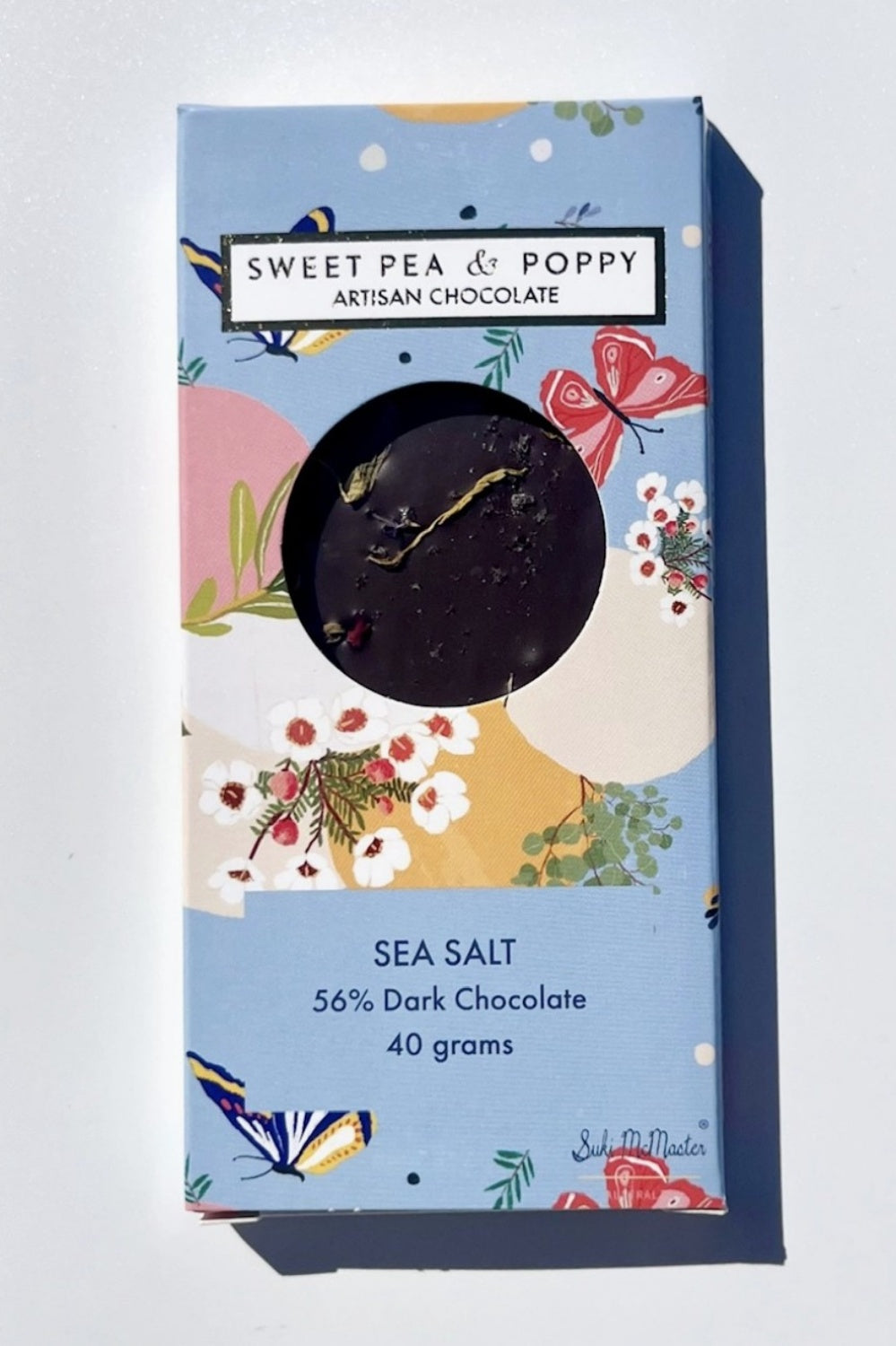 SWEET PEA + POPPY DARK CHOCOLATE + SEA SALT CHOCOLATE 40G