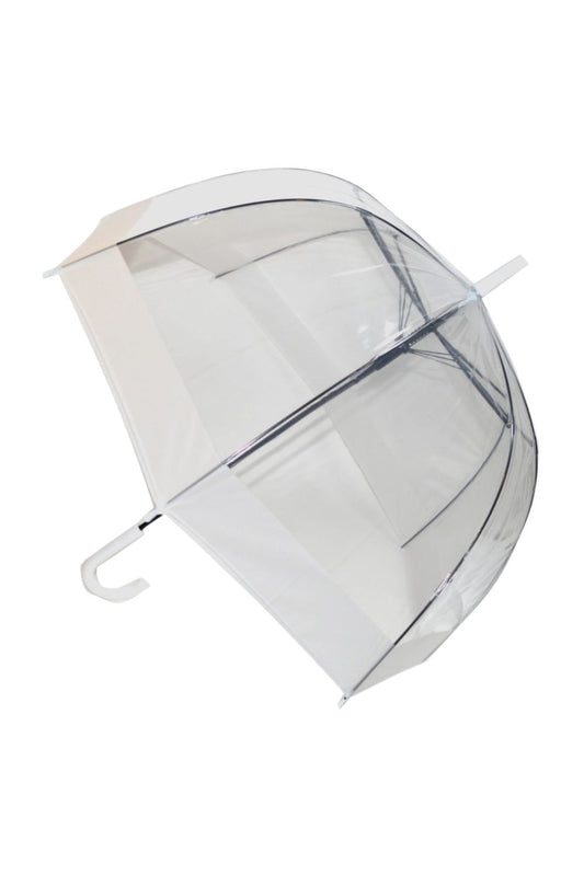 SOAKE CLEAR DOME UMBRELLA WHITE