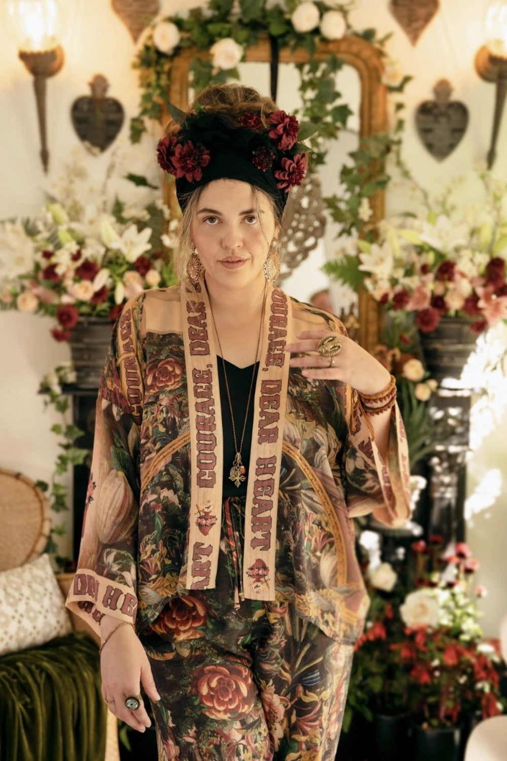 PRE-ORDER MARKET OF STARS COURAGE DEAR HEART CROPPED KIMONO